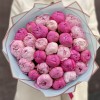 Розовый микс из 31 пиона